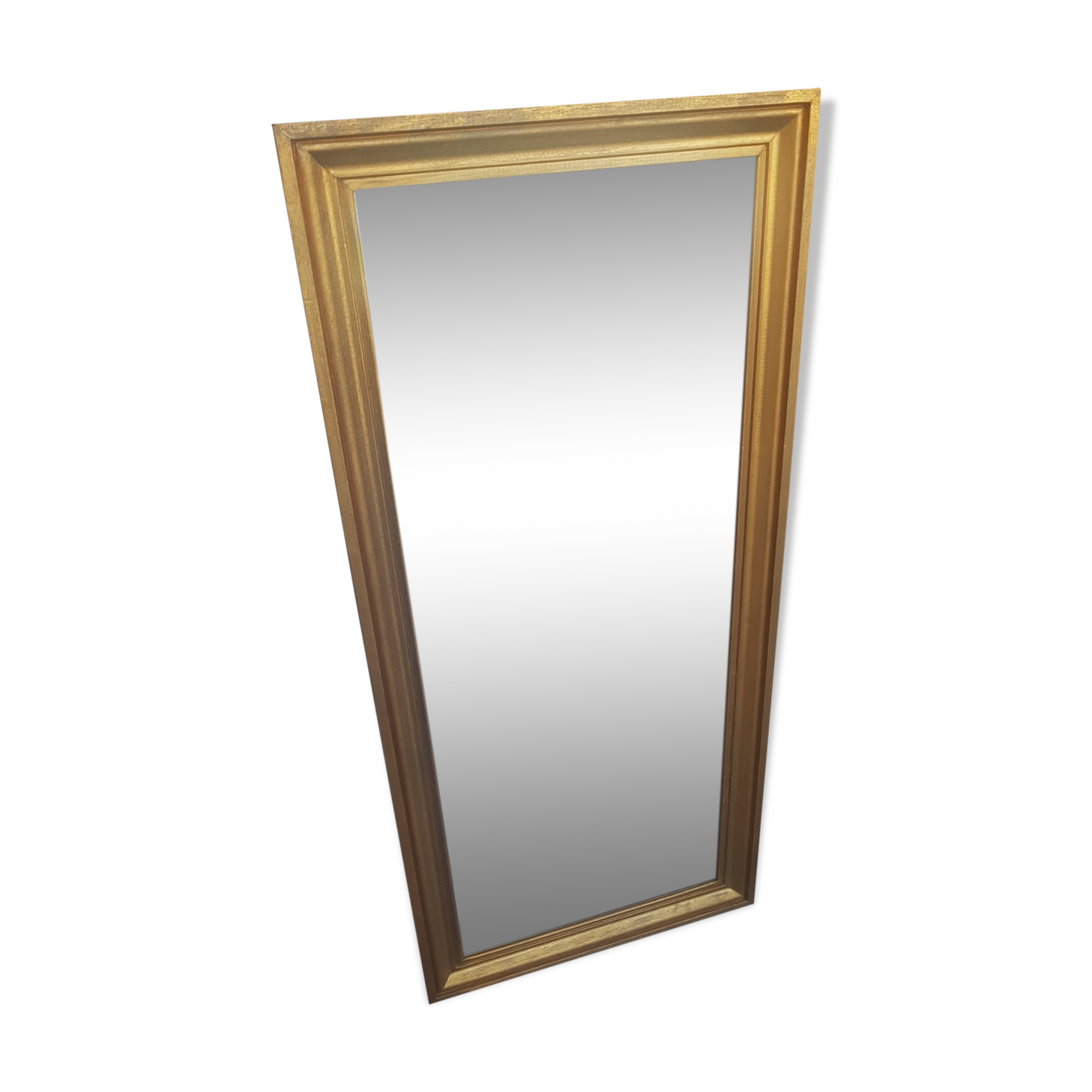 Miroir rectangulaire doré