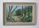 Old oil on wood painting signed and framed