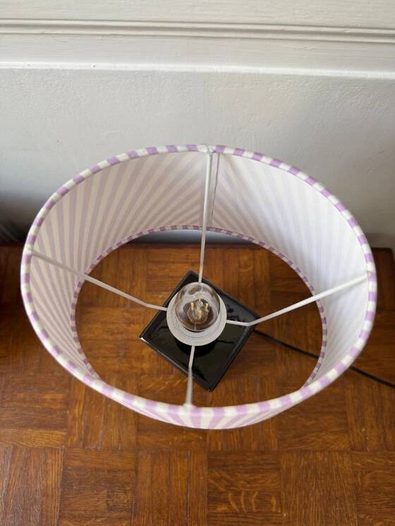 Black ceramic base design lamp