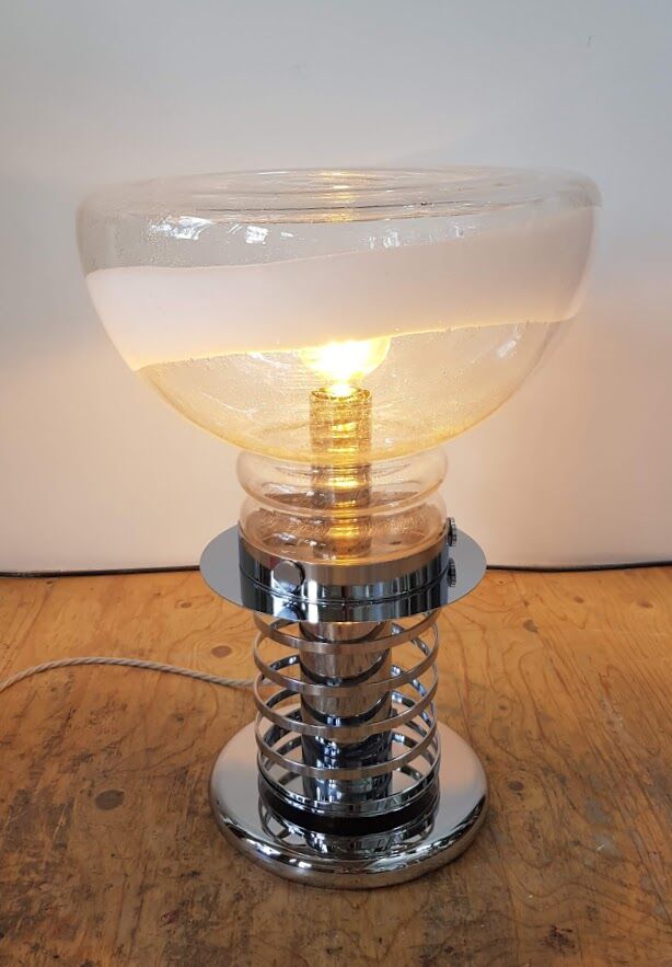 Space Age Lamp with Handblown Murano Glass from Doria Leuchten