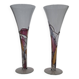 Vases  cristal soliflore