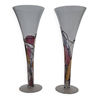 Crystal soliflore vases