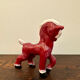 Small retro red horse from the 40s made in England/ceramic