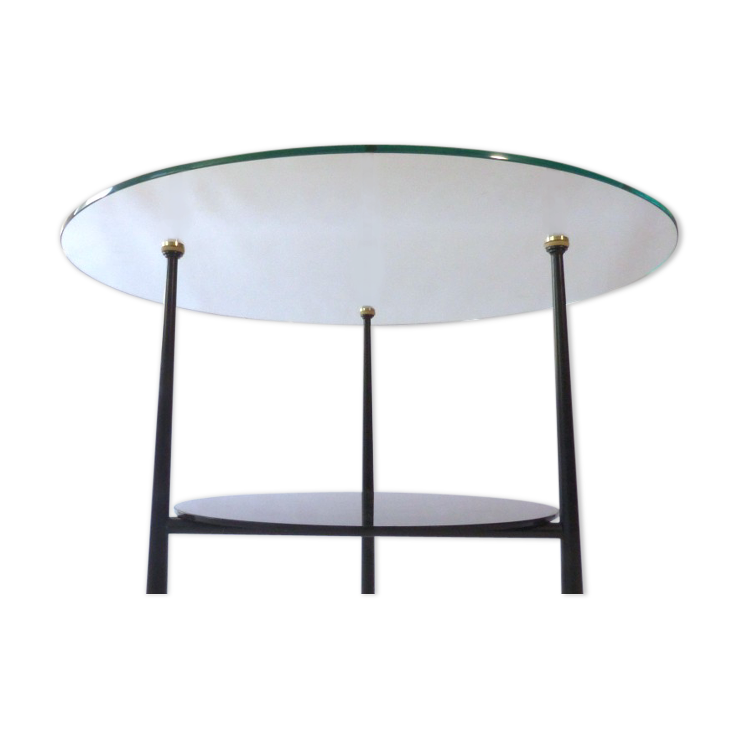 Gueridon table, double tray