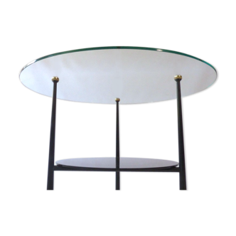 Gueridon table, double tray