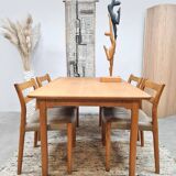 Midcentury dining chairs model 84 vintage Niels O. Møller 1960s