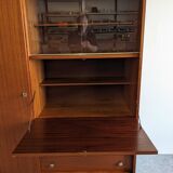 Armoire vitrine et secrétaire en palissandre années 50/60