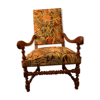 Fauteuil en noyer époque Louis XIV Fin 18ème siècle