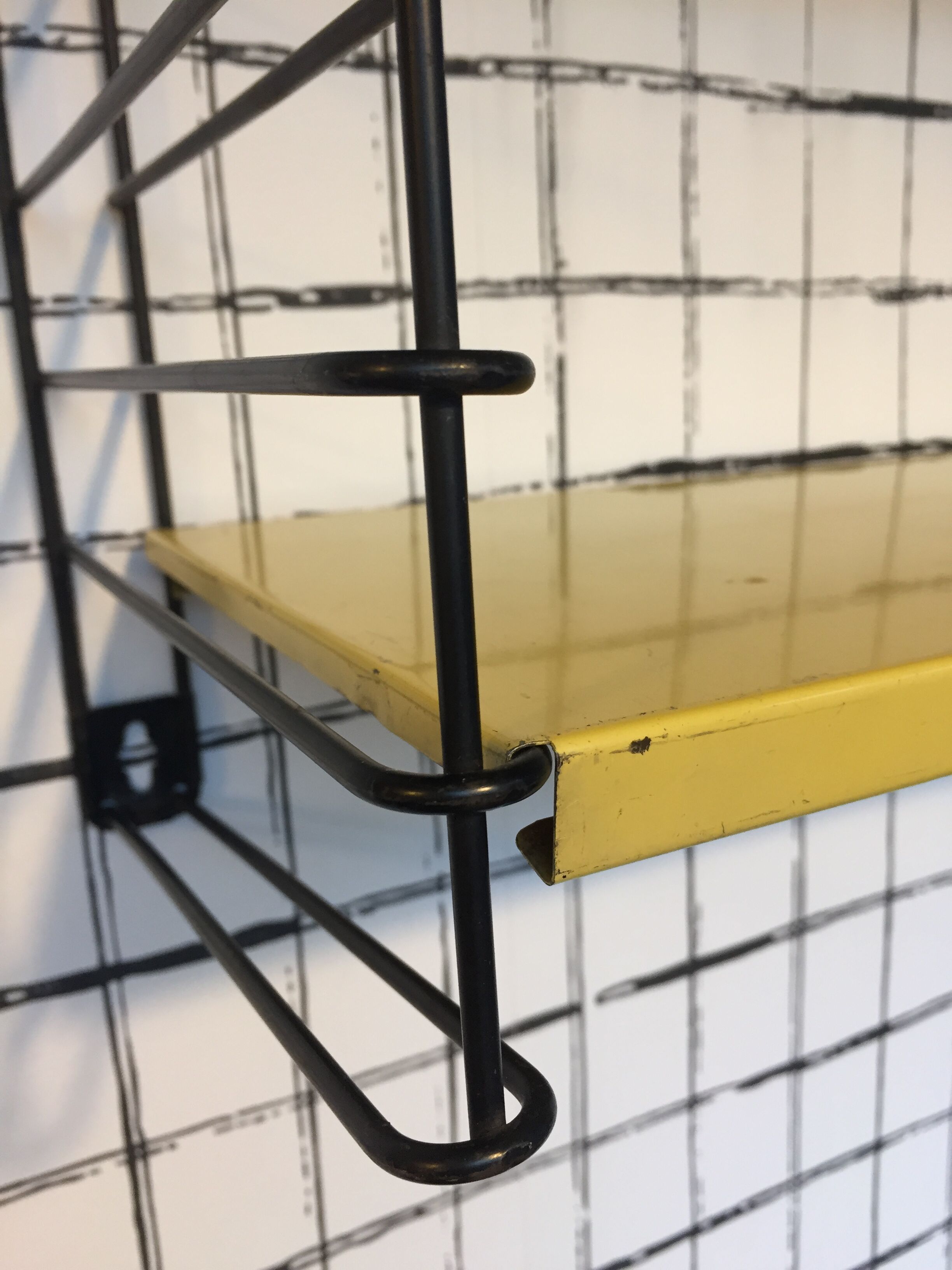 Yellow shelf Romado, Holland, 1960