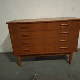Scandinavian teak chest of drawers, 1960s design