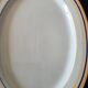 Set of 2 oval shrimp dishes in Limoges porcelain "Blue de F"