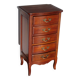 Small weekly organizer - small chest of drawers - 5 drawers - Louis XV style - cherry color