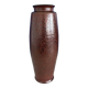 Large textured dark ceramic vase