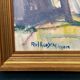 Original Swedish Oil on Canvas – “Coastal Landscape” by Arthur Y. Nilsson – Signed – Vintage & Framed