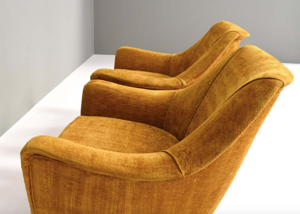 Set of 2 armchairs Italy 1950