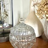 Former Portieux crystal sugar bowl