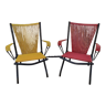 Pair of armchairs scoubidou