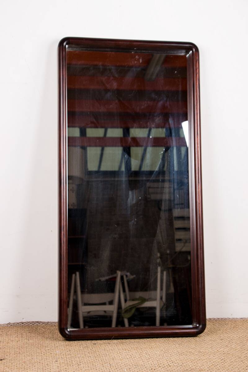 Grand miroir Danois Vintage en Palissandre modèle 206 par Aksel Kjersgaard.