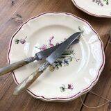 10 flower plates Sarreguemines Lyon