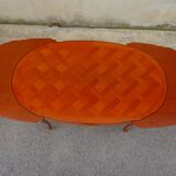 Oval table, Regency style, integrated extensions