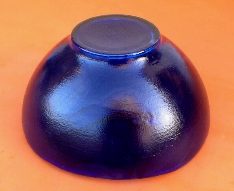 1970s modernist cut explosion of shades of blue