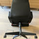 Knoll black leather armchair Richard Sapper 1980