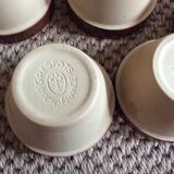 Series of 5 sandstone ramekins
