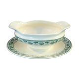 Sauciere en faience boch freres la louviere décor palmette