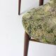 Eclectic scandinavian floating dining chairs in floral upholstery, 1960s