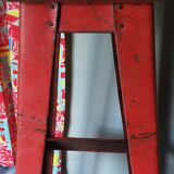 Vintage industrial stool made of recycled sheet metal