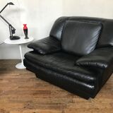 Authentic vintage armchairs leather Italian style quality top 1970