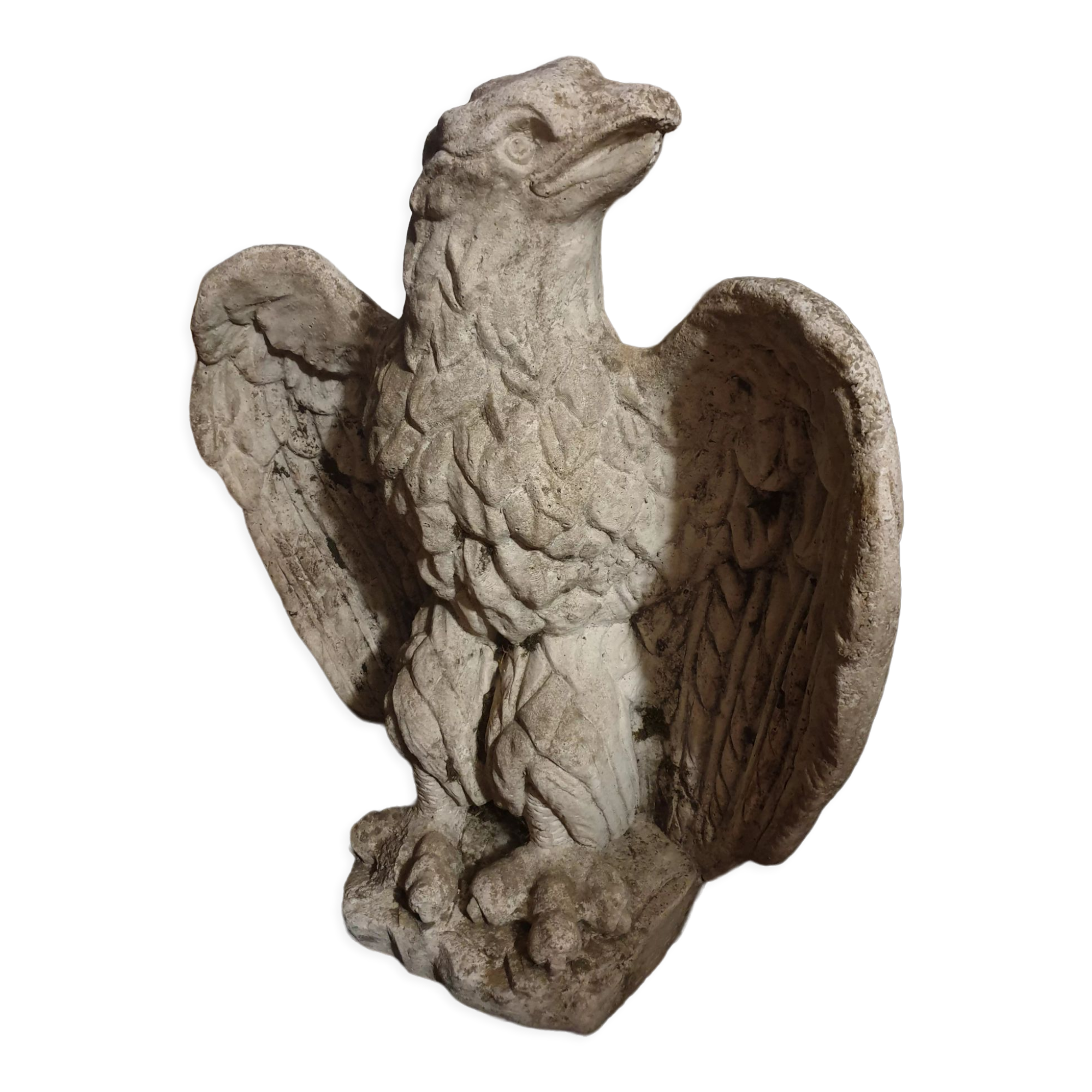 Imperial eagle in fiber cement XXth
