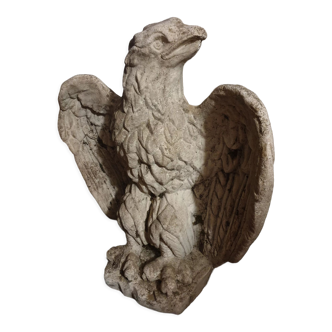 Imperial eagle in fiber cement XXth