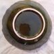 Plat saladier barbotine verte