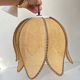 Vintage rattan flower pendant lamp