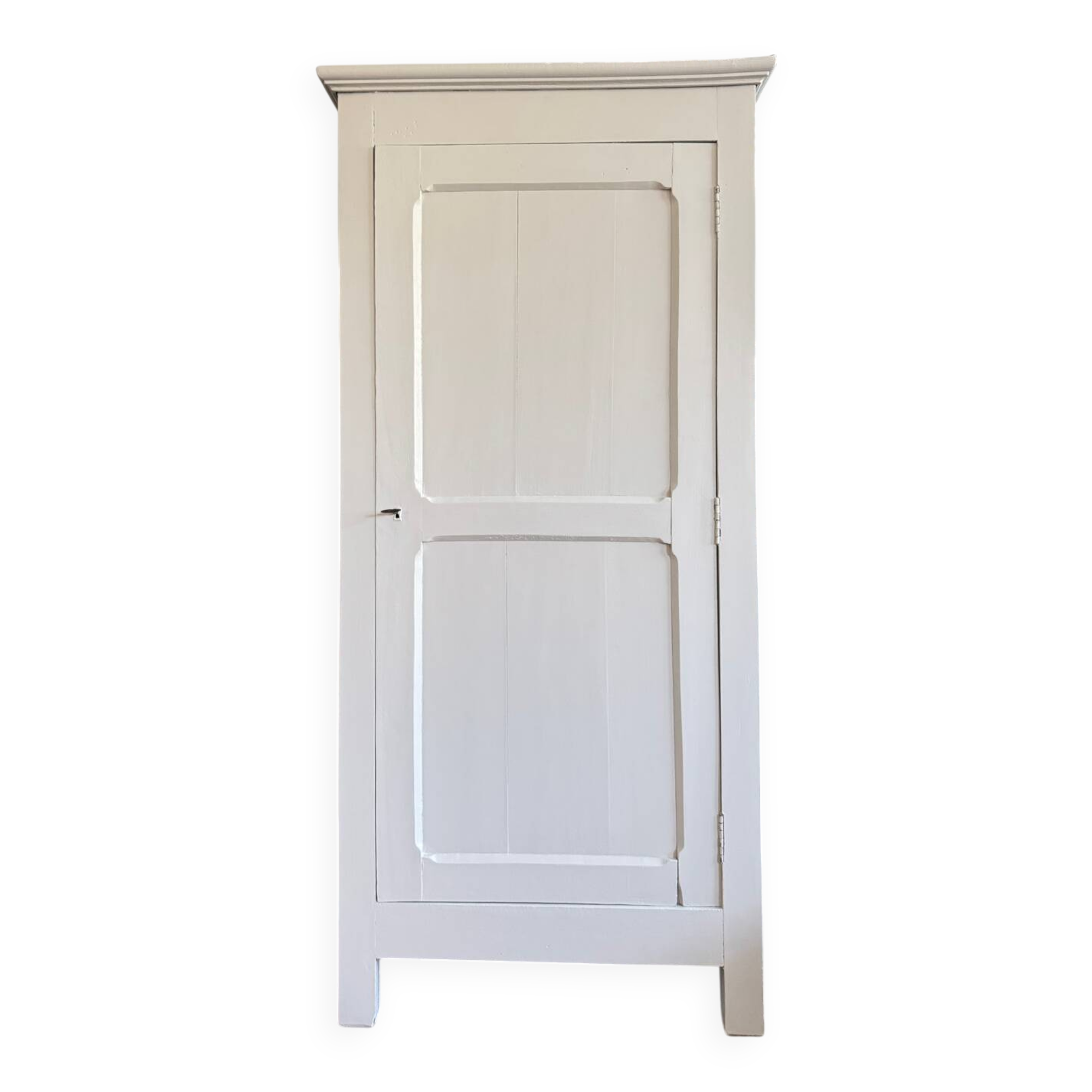 Antique vintage white Parisian wardrobe