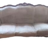 Louis XV Style Velvet Sofa