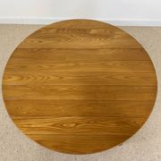 Vintage extendable round table in the spirit of Atelier Chauvin S.A. – 1970s