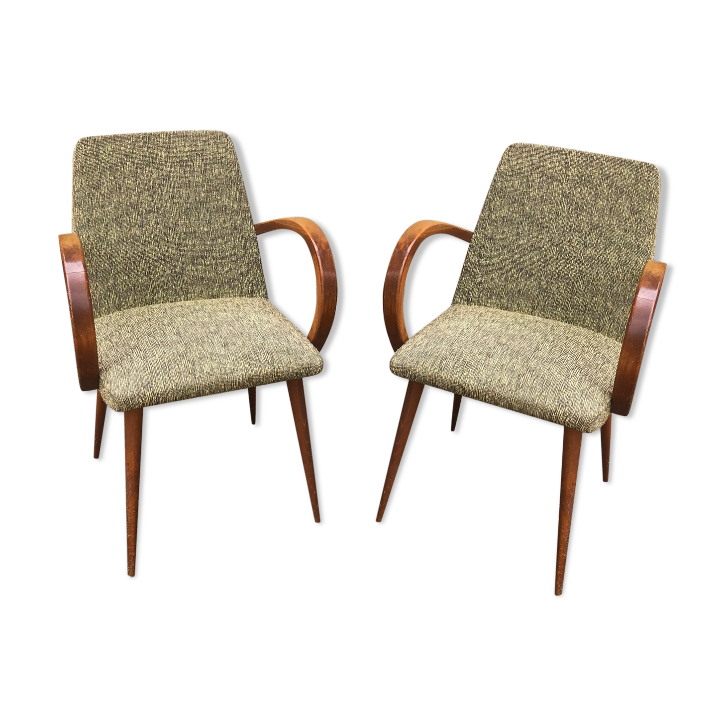 Pair of art deco armchairs