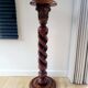 Colonne / piédestal en bois de style antique