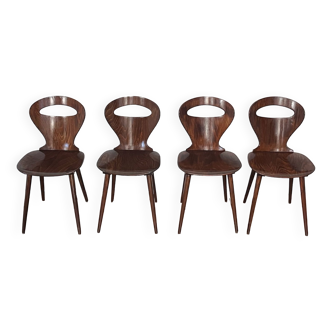 Lot de 4 chaises Fourmi par Baumann