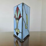 Art deco lamp in glass paste