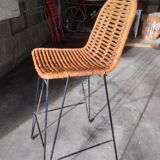 Rattan bar stool