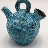 Blue vintage ceramic vase