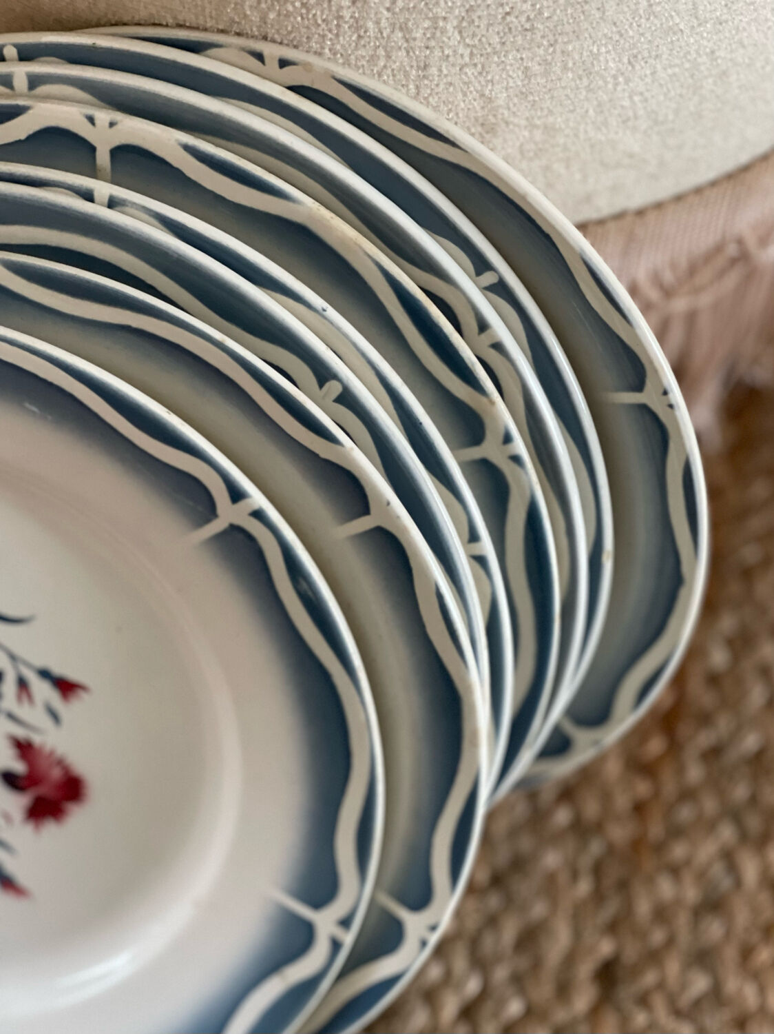 8 flat plates digoin sarreguemines