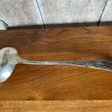 Old SFAM Goldsmith's Ladle Silver Plated Metal 12G Leaf Decor #B342