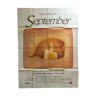 Affiche cinéma "September" Woody Allen Folon 120x160cm 1987
