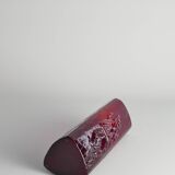 Swedish Red Devil Triangular Glass Vase by Christer Sjögren for Lindshammar