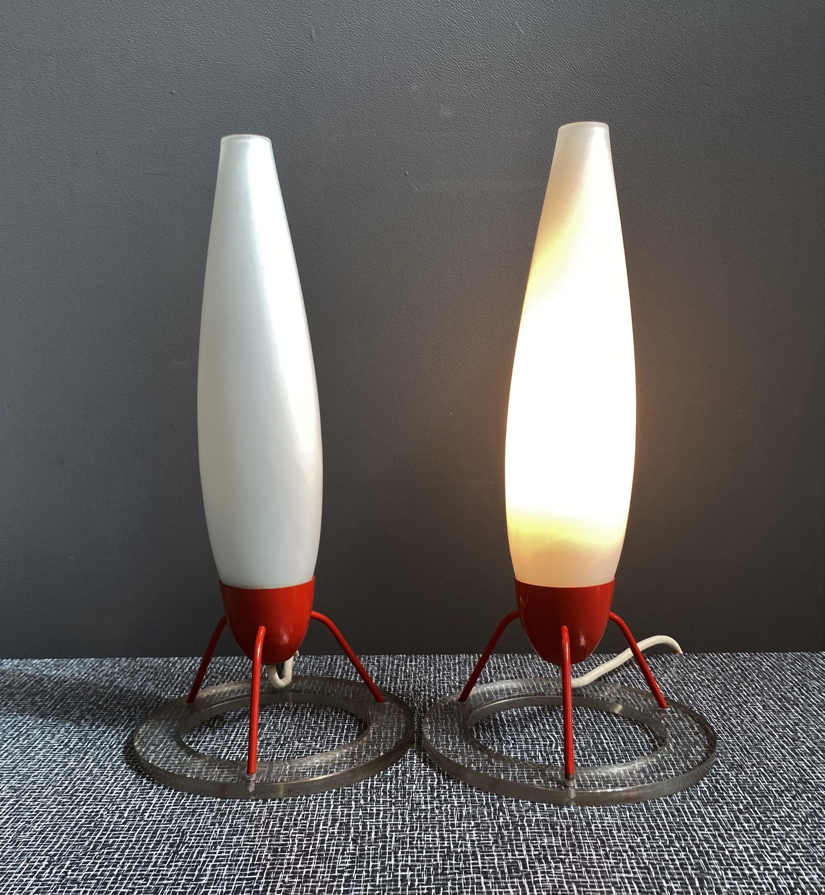 Set Napako desk lamps model 1616 1960s,