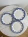 Ironstone set of 3 flat plates Sarreguemines and Digoin